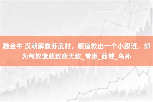 融金牛 汉朝解救苏武时，顺道救出一个小跟班，却为匈奴造就致命天敌_常惠_西域_乌孙